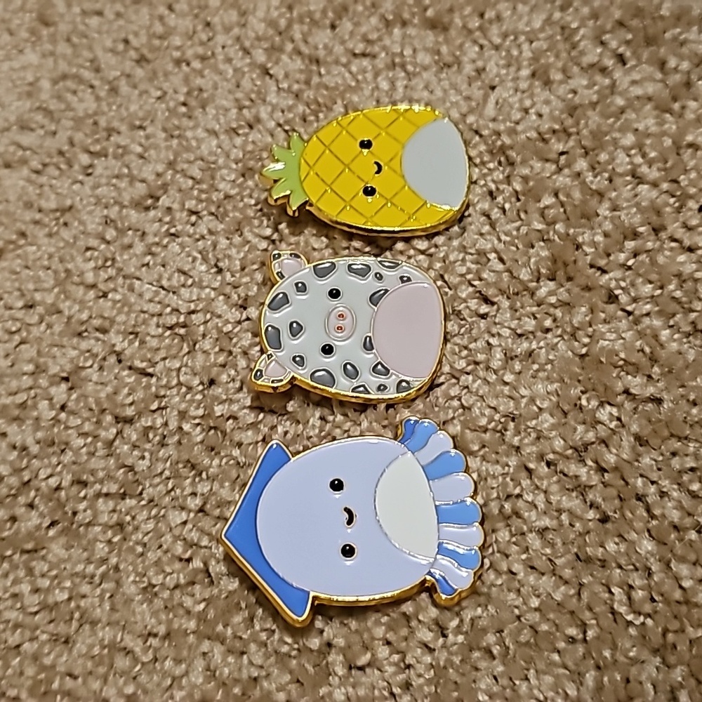 Squishmallow Enamel Pins (set of 3)